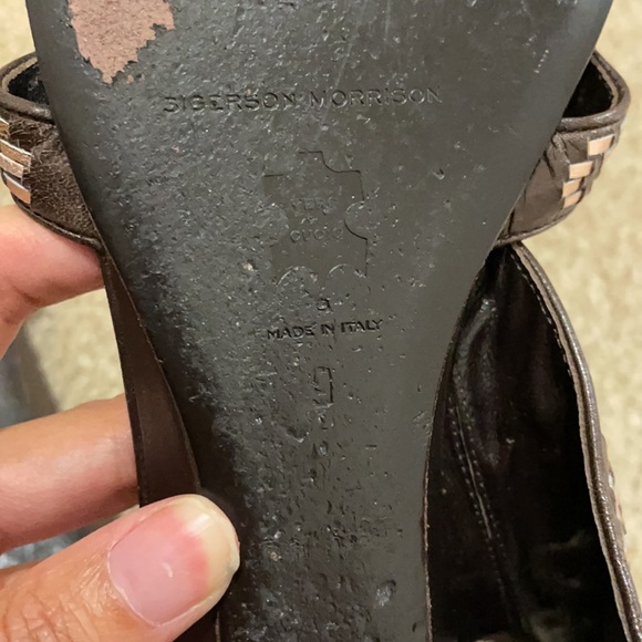 Sigerson Morrison woven gladiator sandals SZ 9 - Picture 7 of 9